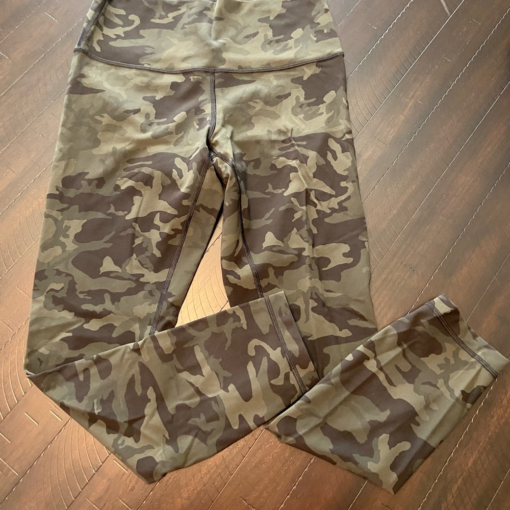 lululemon athletica Olive & Brown Camo Leggings